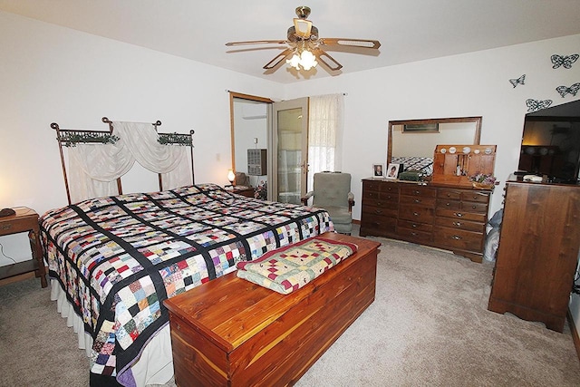 W5698 Losinski Rd, Princeton, WI 54968 - carpeted bedroom with ceiling fan
