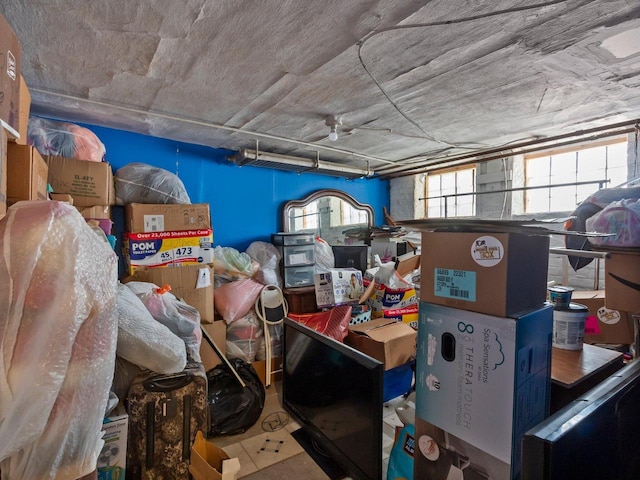 view of storage room