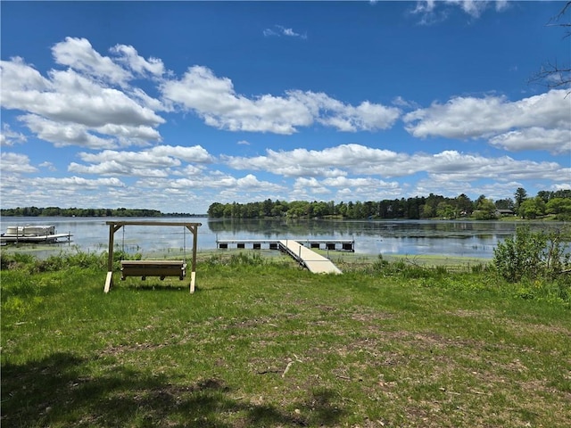 2756 7 5/8 Ave Unit 1, Chetek, WI 54728 - dock area featuring a water view