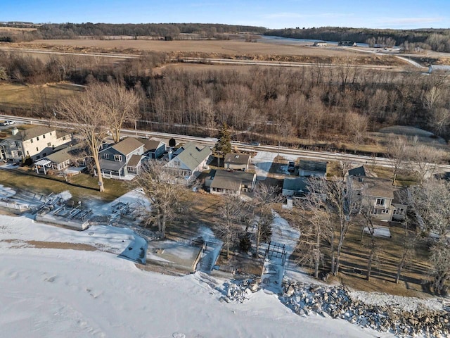 N9549 Bay Shore Ln, Luxemburg, WI 54217 - view of snowy aerial view