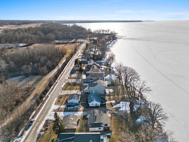N9549 Bay Shore Ln, Luxemburg, WI 54217 - birds eye view of property featuring a water view