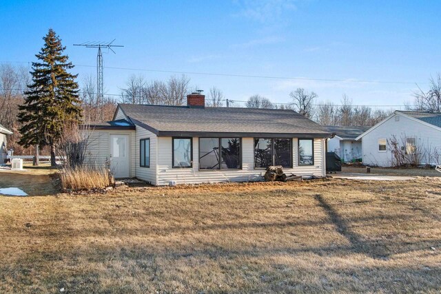 N9549 Bay Shore Ln, Luxemburg, WI 54217 - single story home with a front lawn