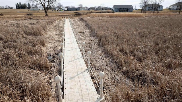 exterior space featuring a rural view