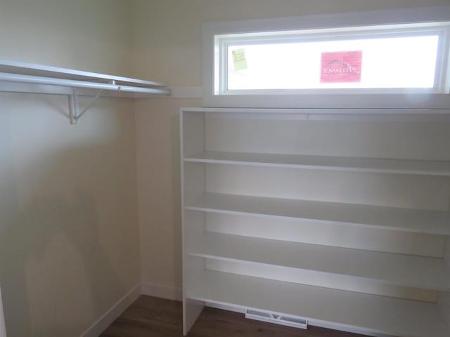 127 Linden Ln, Fox Lake, WI 53933 - spacious closet featuring wood finished floors