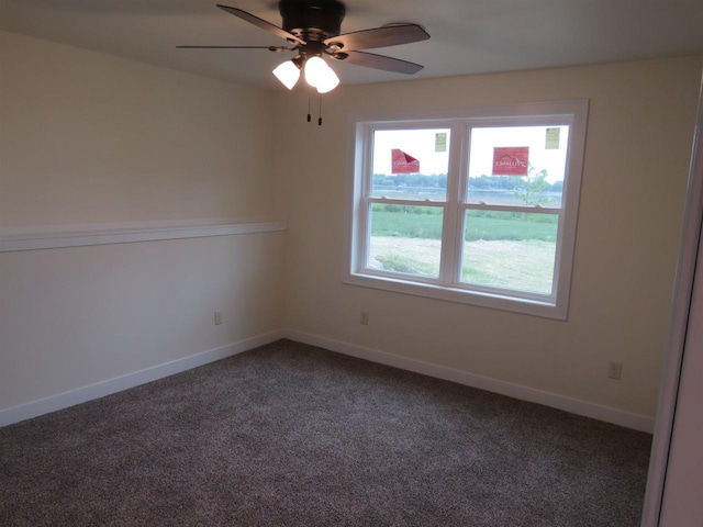 127 Linden Ln, Fox Lake, WI 53933 - unfurnished room featuring carpet floors and ceiling fan