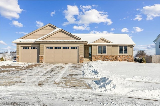 1787 Otter Way, New Richmond, WI 54017 - view of front facade with a garage