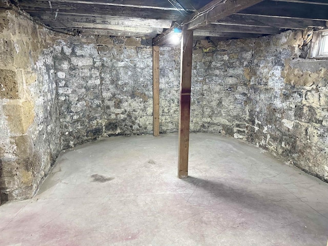 view of basement