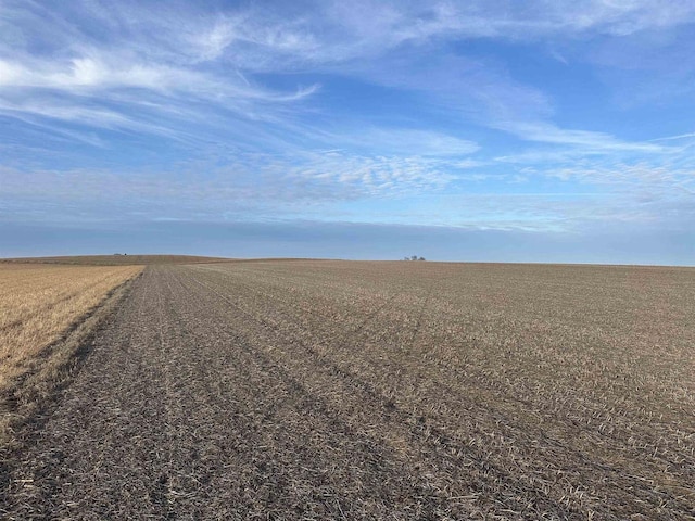 property view of water with a rural view