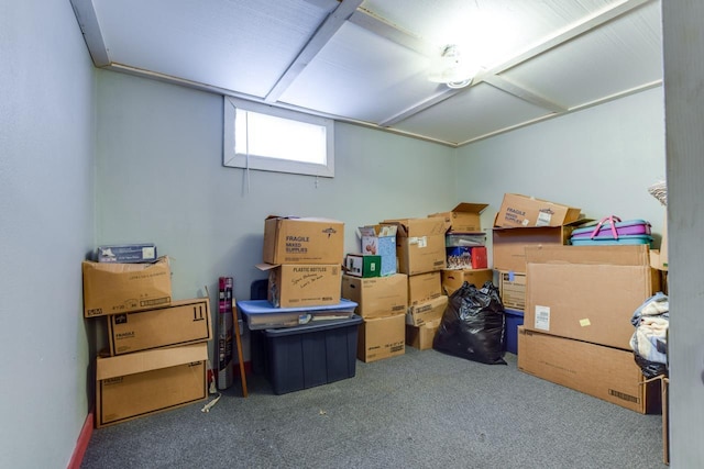 view of storage room