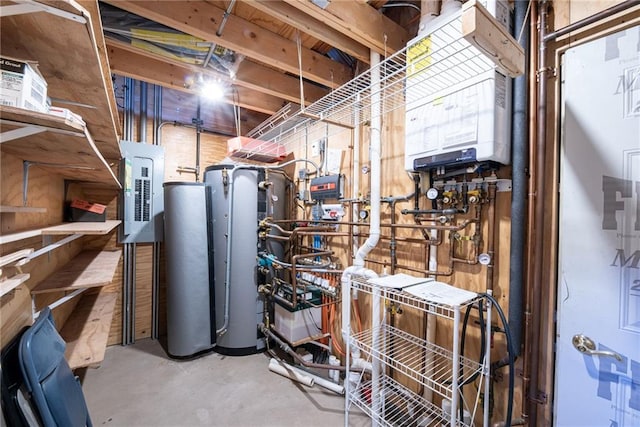 15035W Goss Rd, Hayward, WI 54843 - utilities featuring electric panel and water heater