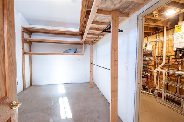 15035W Goss Rd, Hayward, WI 54843 - basement featuring water heater
