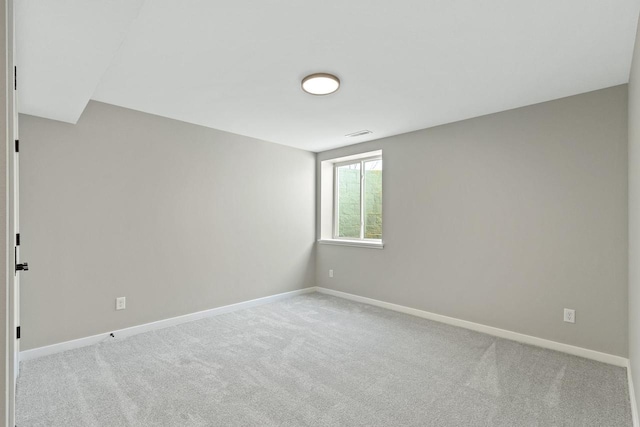 empty room with light carpet