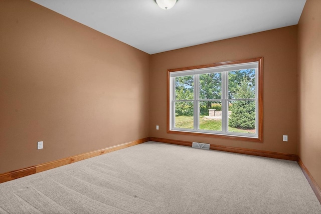 spare room featuring carpet floors