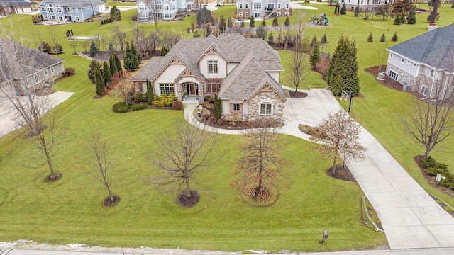 birds eye view of property