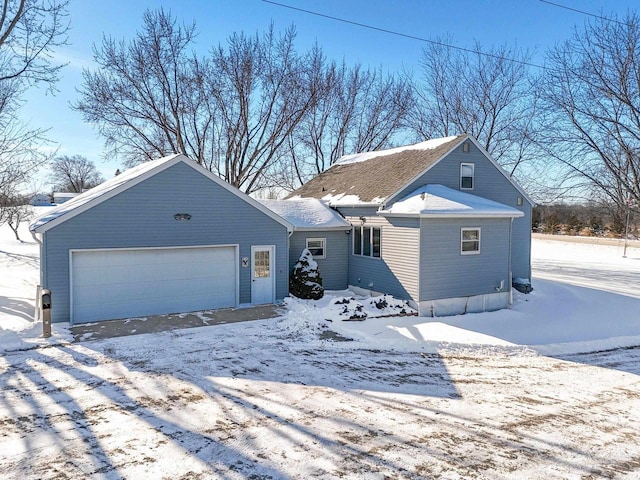 view of front of house featuring a garage