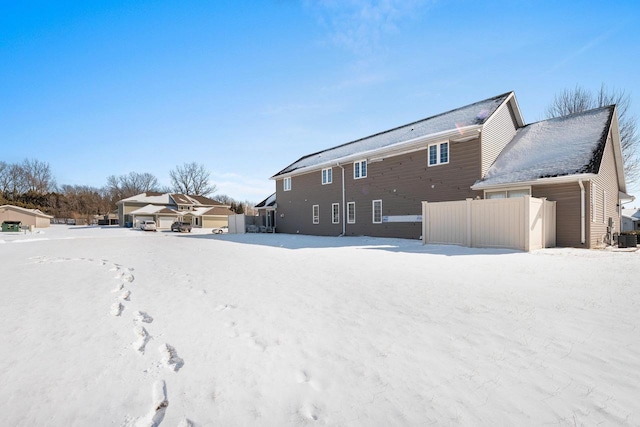 view of snowy yard