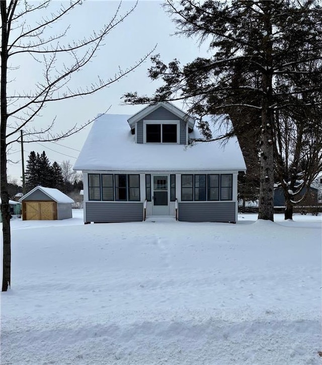 view of cape cod house