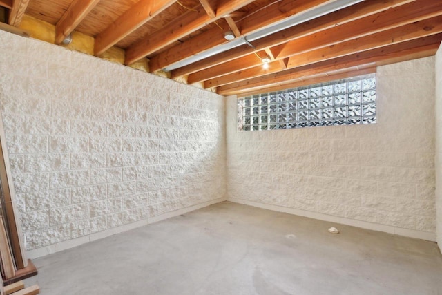 view of basement