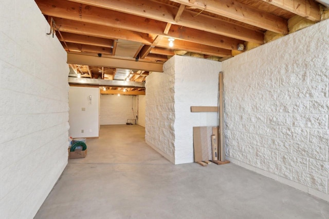 view of basement