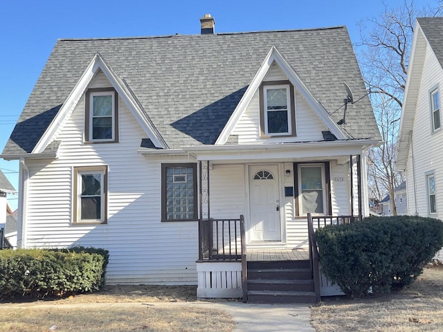 view of front facade with a porch