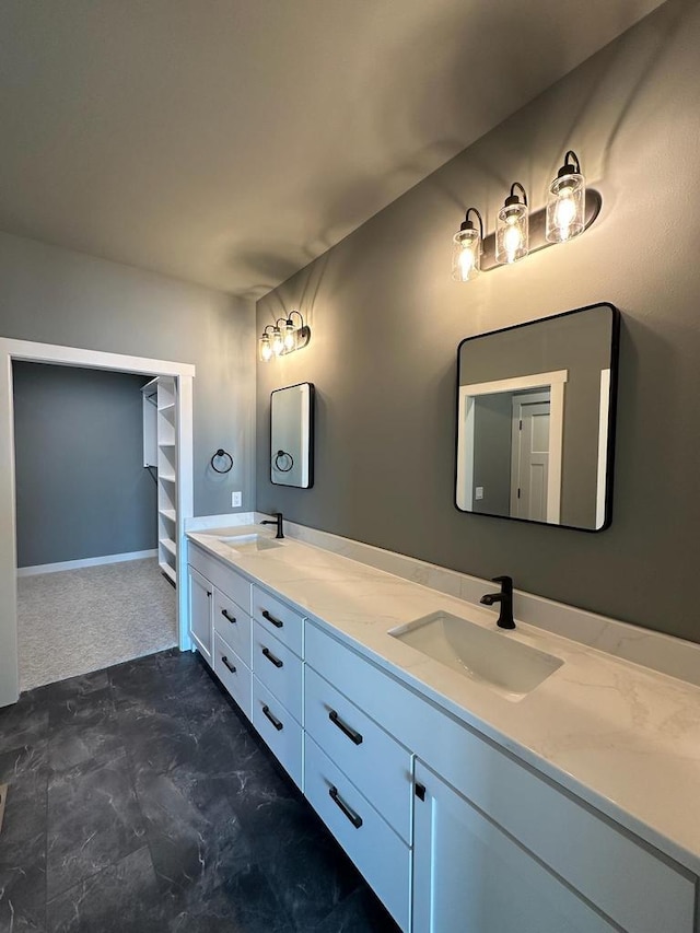 bathroom with vanity