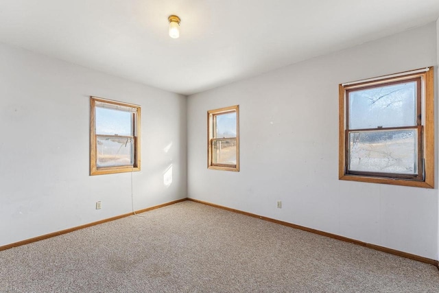 view of carpeted empty room