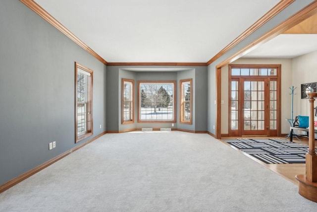 N33W29204 Millridge Rd, Pewaukee, WI 53072 - carpeted living room with crown molding