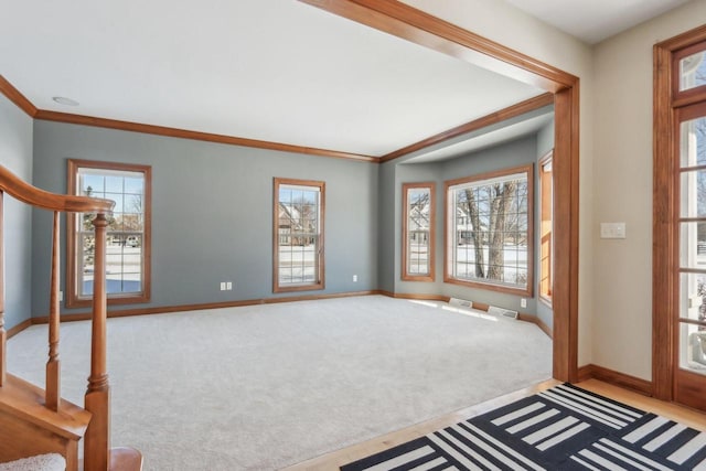N33W29204 Millridge Rd, Pewaukee, WI 53072 - carpeted foyer entrance featuring crown molding