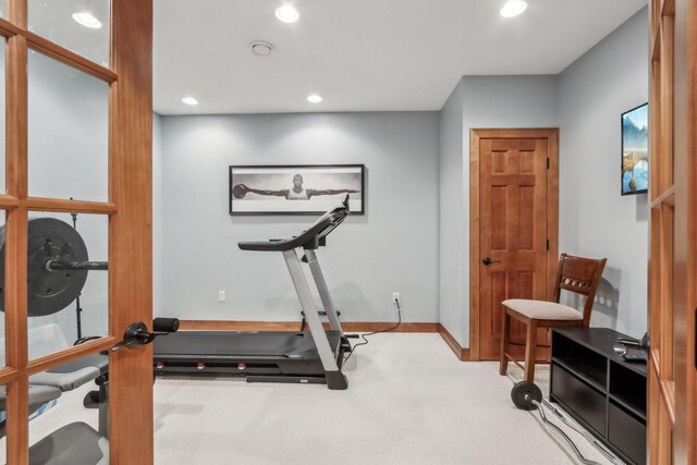 N33W29204 Millridge Rd, Pewaukee, WI 53072 - exercise area with light colored carpet