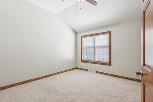 N33W29204 Millridge Rd, Pewaukee, WI 53072 - carpeted empty room with ceiling fan and lofted ceiling