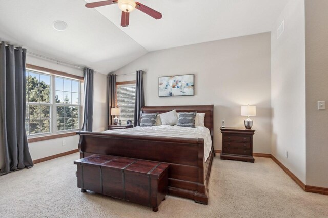 N33W29204 Millridge Rd, Pewaukee, WI 53072 - carpeted bedroom with ceiling fan and lofted ceiling