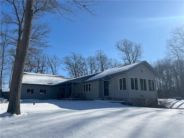 view of ranch-style home