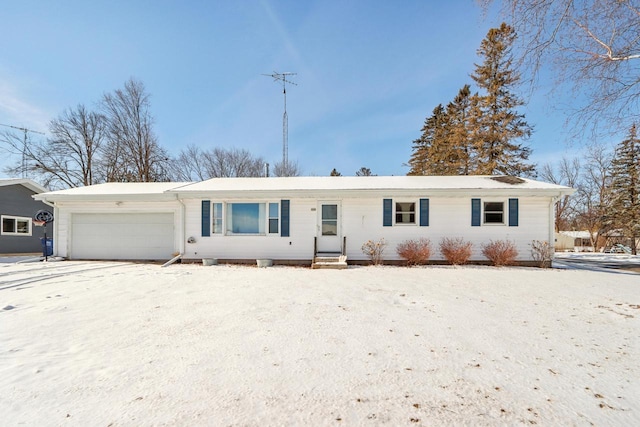 ranch-style house with a garage