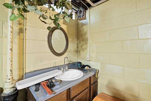 bathroom with vanity