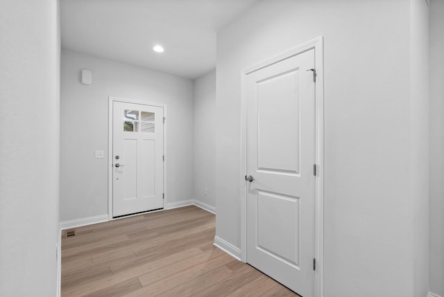 interior space featuring light hardwood / wood-style flooring