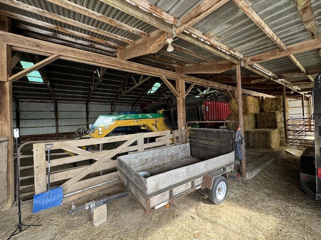 view of horse barn