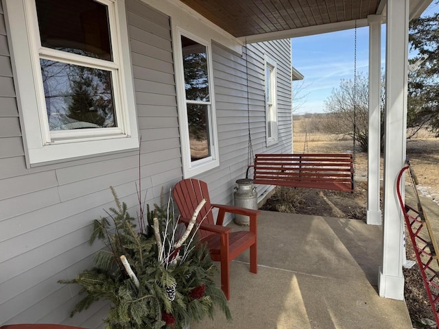 view of patio / terrace with a porch