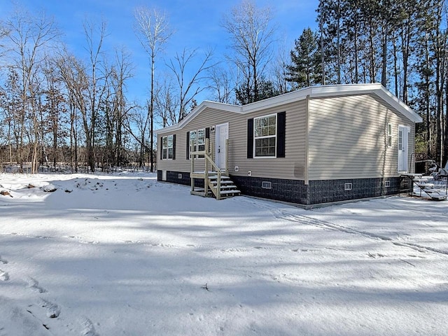 view of manufactured / mobile home