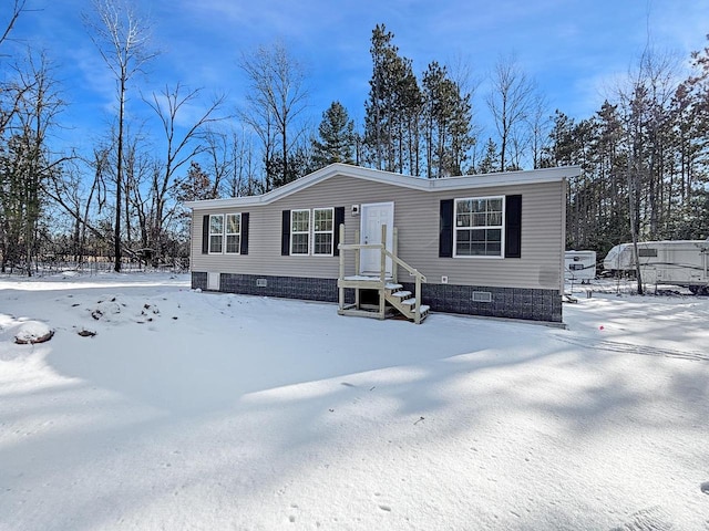 view of manufactured / mobile home