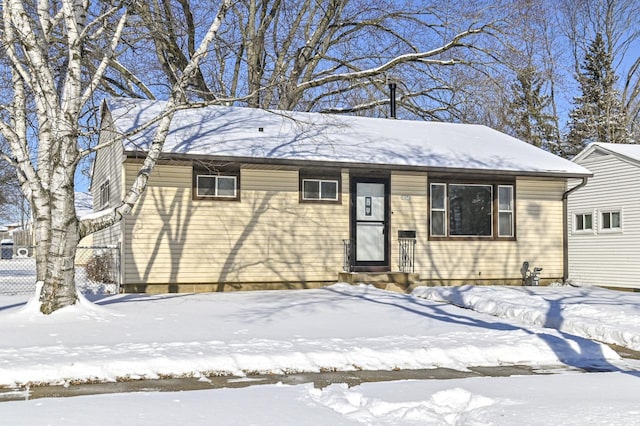 view of front of home