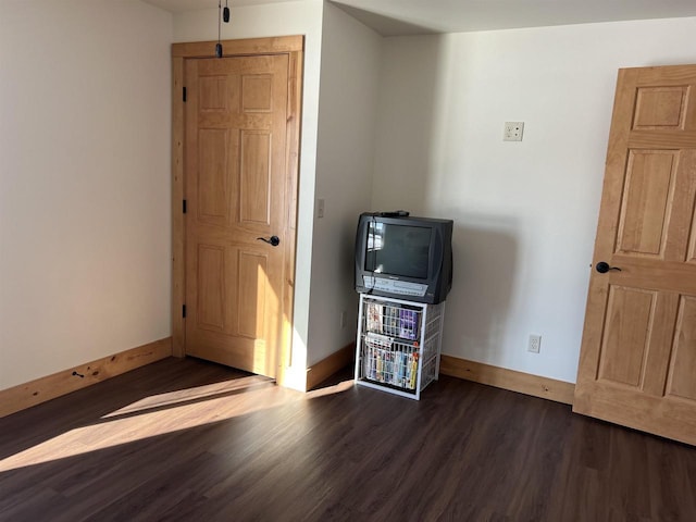 N8551 Lake Cabin Dr, New Lisbon, WI 53950 - interior space with dark wood-type flooring