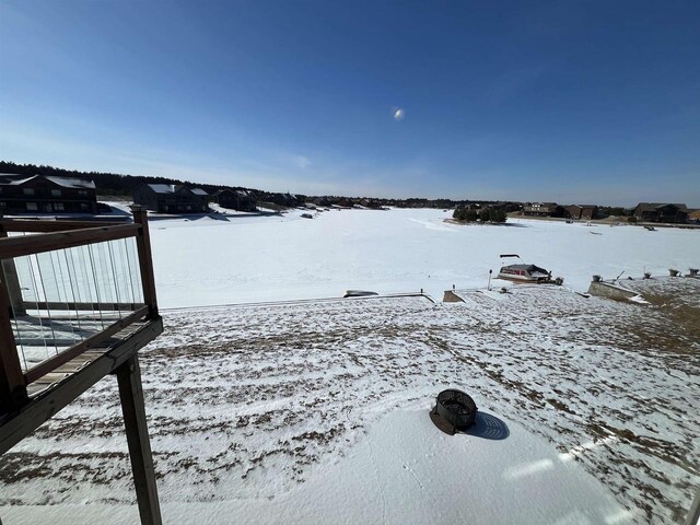 N8551 Lake Cabin Dr, New Lisbon, WI 53950 - view of yard layered in snow