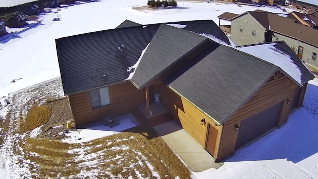 N8551 Lake Cabin Dr, New Lisbon, WI 53950 - view of snowy aerial view