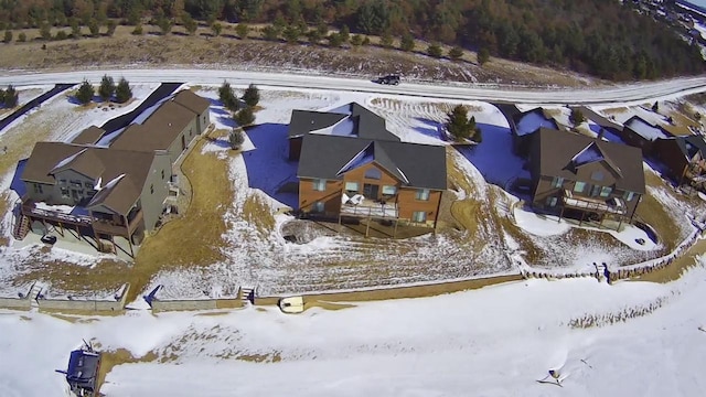 N8551 Lake Cabin Dr, New Lisbon, WI 53950 - view of snowy aerial view