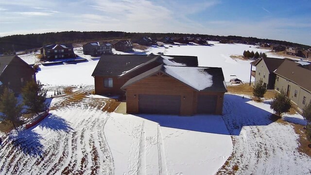 N8551 Lake Cabin Dr, New Lisbon, WI 53950 - view of snowy aerial view