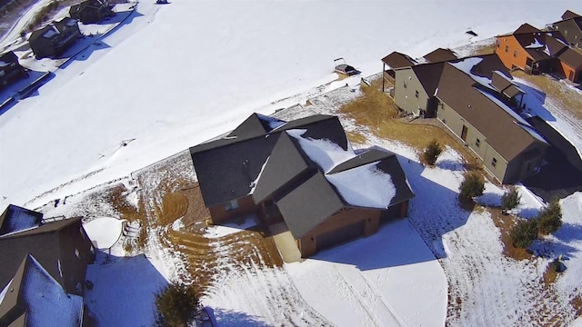 N8551 Lake Cabin Dr, New Lisbon, WI 53950 - view of snowy aerial view