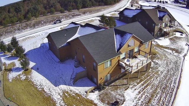 N8551 Lake Cabin Dr, New Lisbon, WI 53950 - view of snowy aerial view