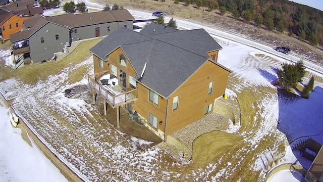 N8551 Lake Cabin Dr, New Lisbon, WI 53950 - view of snowy aerial view