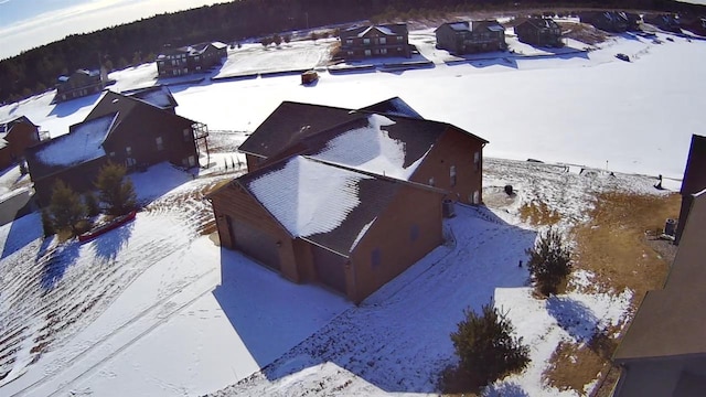 N8551 Lake Cabin Dr, New Lisbon, WI 53950 - view of snowy aerial view