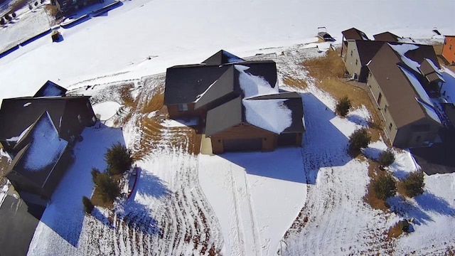 N8551 Lake Cabin Dr, New Lisbon, WI 53950 - view of snowy aerial view